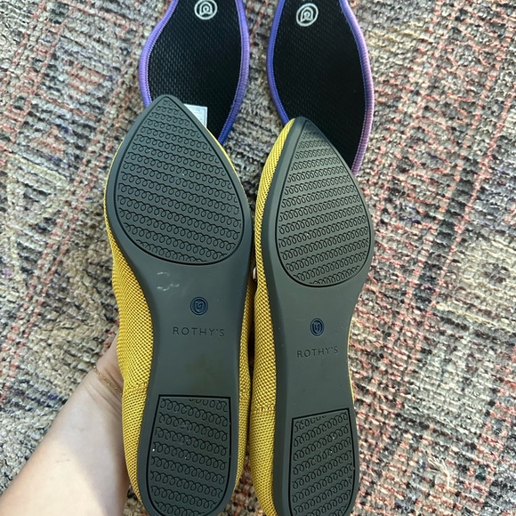 Yellow Rothy’s Flats - Picture 7 of 8
